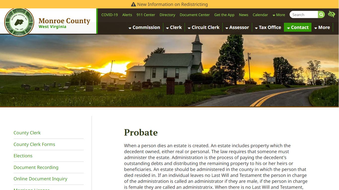 Probate | Clerk | Monroe County West Virginia | Monroe County West ...